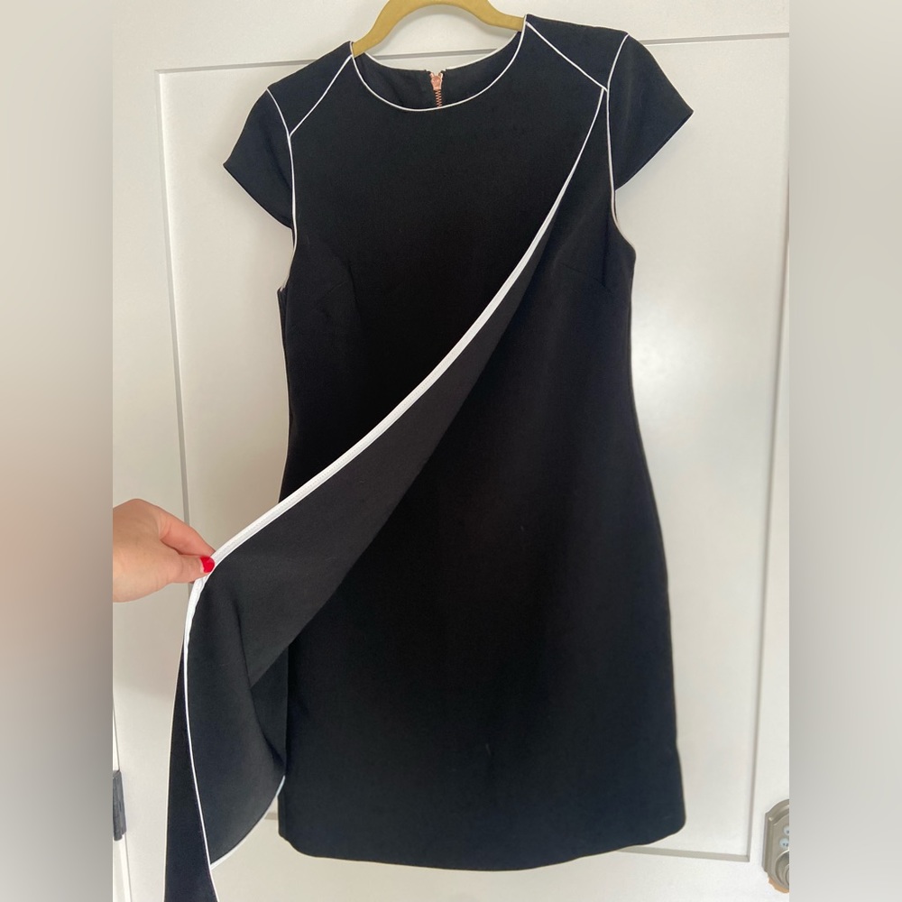 Ted Baker size 1 black faux wrap dress